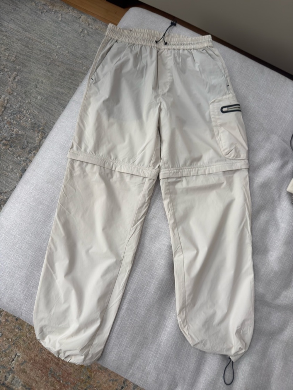 Convertible Cargo Pants-Shorts with Zippered Pocket - Picture 2 of 6